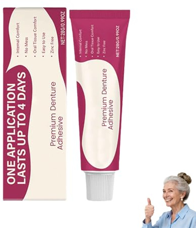 Adhésif pour prothèses dentaires haut de gamme, adhésif thermoplastique pour prothèses dentaires, pour les personnes âgées ou les adultes Soins personnels quotidiens (1pc)