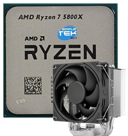 SIMPLETEK - Processeur 5700G - 8 Cores/16 Threads - Jusqu'à 4,60 GHz - Prise AM4 - Graphiques intégrés avancés - Version Boxed avec dissipateur