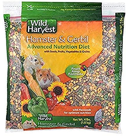 Wild Harvest Hamster And Gerbil Advanced Nutrition Diet, 4-Pound, Multicolor, One Size (E1950W), 4 pounds
