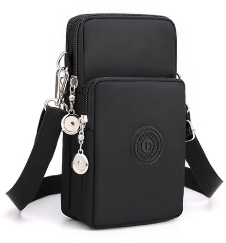 JANKS Petit Sac De Téléphone Portable pour Femme, Pochette Téléphone Portable, Sacoche Femme Bandoulière, Mini Sac en Nylon, Brassard Téléphone Sport, pour Women Girl, Crossbody Armbag Running