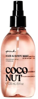 Victoria's Secret PINK Coconut Hair & Body Mist, Perfume Spray for Women (8 oz)