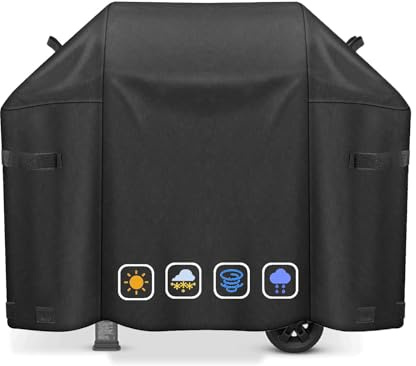 Grillabdeckung für Weber Spirit II 300& Spirit 200 Serie, Heavy Duty BBQ Cover für Weber Spirit Serie im Vergleich zu 7139, 52 Zoll wasserdicht, wetterfest, UV- und lichtbeständig