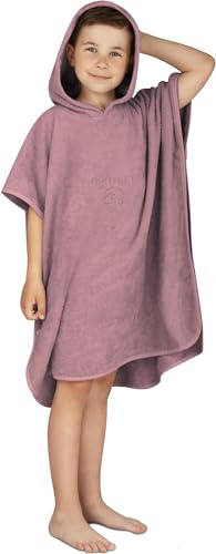 normani Kinder-Badeponcho Strandponcho - Handtuch-Poncho aus 100% natürlicher Bio-Baumwolle Handtuch Cape Badetuch mit Kapuze für Jungen und Mädchen 2-13 Jahre
