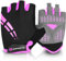 WESTWOOD FOX Fahrradhandschuhe für Herren und Damen Halbfinger-Gel-gepolsterte rutschfeste Mountainbike-Handschuhe atmungsaktive Stoßdämpfung griffige Handfläche (Rose, M)