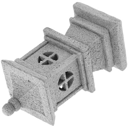 Mikikit Decorazioni Da Giardino Zen Mini Statua Lanterna Padiglione in Miniatura Ornamenti Per Esterni Mini Padiglione Tavolo
