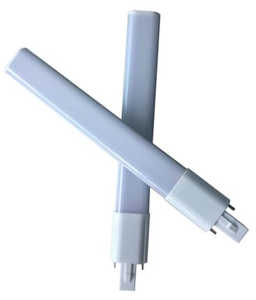 Bombilla LED regulable G23 de 8 W, tubo de barra, cabezal Gx23, ultrafina, horizontal, PL, con cubierta de PC, 2 unidades Adecuado para garajes, almacenes y fábricas.(Natural White 4000K,G23)