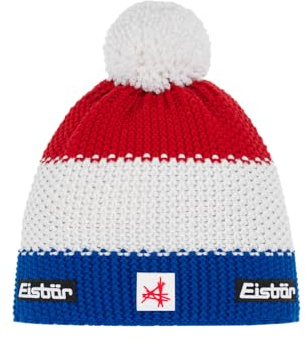 Eisbär Mütze Herren & Damen Star Pompon Ski Austria - Merino Wintermütze Unisex mit Fleece schützt vor Kälte und Wind - Bommelmütze atmungsaktiv elastisch Haube aus Österreich