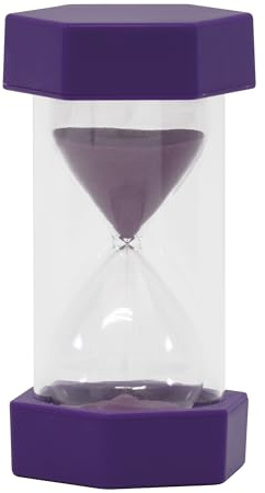 TimeTex Sanduhr, 12 cm hoch, 6,5 cm Durchmesser, 20 Minuten, X-Groß, Lila