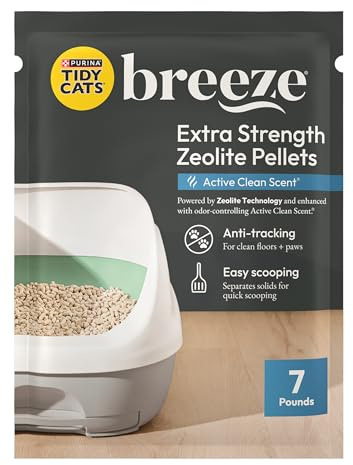 Purina Tidy Cats Scented Litter Pellets, Breeze Enhanced Refill Litter Pellets in Recyclable Box - (Pack of 6) 3.5 lb. Bags