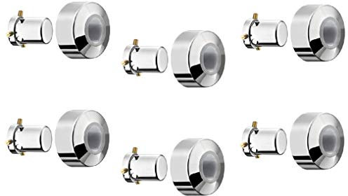 PACK 6 Pezzi Piana Serie 0582 0 000 CR Cappuccio Ø 60 Universale per Rubinetto Arresto Incasso in Ottone Cromato