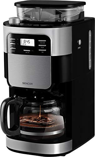 SENCOR Machine à Café, 1.5 L Capacité, 900W, Noir
