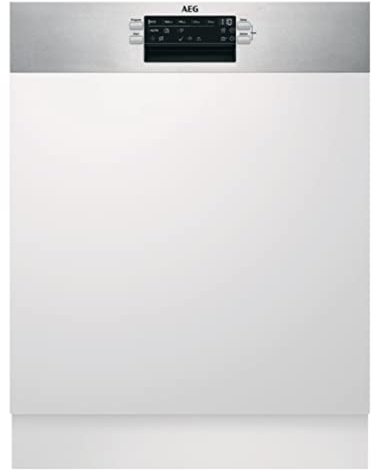 AEG FES5368XZM Einbaugeschirrspüler 60cm teilintegrierbar EEK D 42dB 13 Gedecke LED-Display Wassersensor Restlaufanzeige