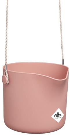 elho B.for Swing 18cm Blumentopf - Zartrosa | L 20 x B 20.5 x H 16.5 cm | für den Innenbereich | 100% recyceltes Plastik