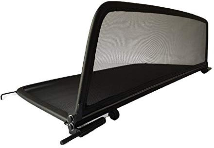 PureWind Windschott kompatibel mit BMW E36 3er Baujahr 1993-1999 (Schwarz) – Windschott Universal mit Schnellverschluss inkl. Tasche