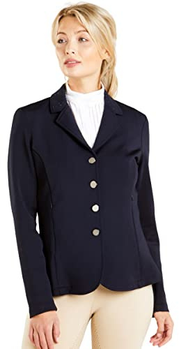 Harry Hall Horse Riding Show Jacket for Women, Ladies Elegant Equestrian Jackets - Blue - S