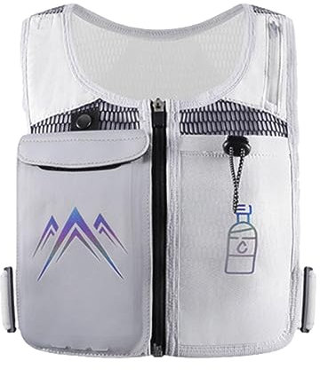 Schwarze Angelweste - Atmungsaktive Angelweste für Herren | Fotoweste mit Taschen, schwarzes Laufzubehör, 500 ml Wasserkocher für Damen und Herren Zorq