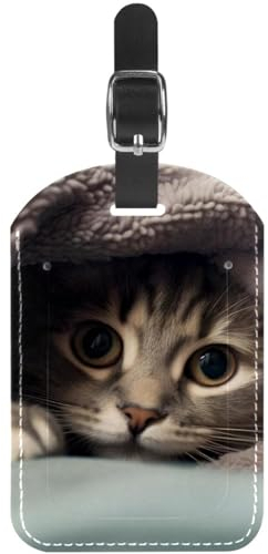 Gepäckanhänger,Koffer Gepäckanhänger,Rucksack Gepäckanhänger,1-Pc,Bett Süße Katze