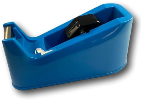 Agendepoint.it - Dispenser Per Nastro Adesivo Da Banco Azzurro Per Rotolo Da 33 O 66 Metri Portanastro Adesivo