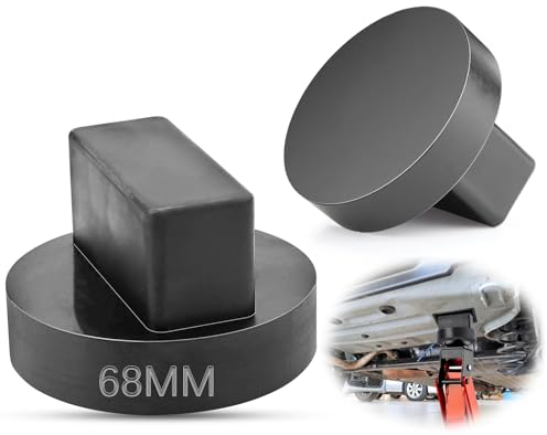 Mbsomnus 2 Stück Wagenheber Gummiauflage 68mm Universal Gummiauflage Wagenheber Jack Pad Adapter Kompatibel für Mercedes BMW Benz Audi Wagenheber Adapter für Hebebühnen Wagen