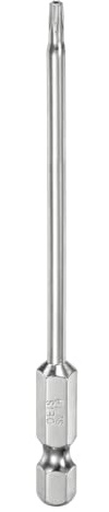 QUARKZMAN T9 Torx Bit Set 1/4 Sechskantschaft 100mm lang S2-Stahl Magnetische Bitsatz Manipulationssichere Schraubendreher Stern-Bits mit Loch für Schrauben Akkuschrauber Werkzeug
