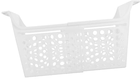 GOOHOCHY Cesta para Organizar Alimentos Orificios de Drenaje y de Plástico Extensible Mecanismo Ajustable de Congelador en Congeladores