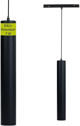 INNOVATE MagPro48 1 Phasen Schienensystem Pendelleuchte [580lm DALI Dimmbar UGR< 19 31cm CRI90] Schienensystem Lampen Magnetschiene I Pendelleuchte Schwarz LED Deckenlampe Deckenbeleuchtung Spot