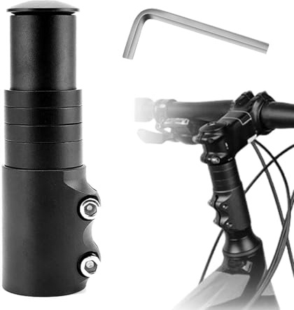 BDHYYM Fahrradlenker erhöhung Höhenadapter, Erhöhen Sie die Höhe von 7 cm Fahrradlenker Vorbauv, Fahrrad Vorbau Fabelschaftverlängerung, geeignet für 28,6 mm Lenker