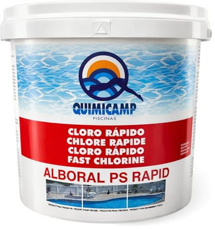 Cloro Choque Accion Rapida, Recuperador Agua Piscina deteriorada, Tratamiento Inicial de la Piscina, Fabricado en España, Forma del Producto Granular, Contiene 5 Kg