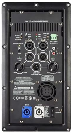 Koolenry K12A Professional Digital Power Amplifier Module 1000W Active Class D Power Amplifier Broad for Home Theater Loudspeker