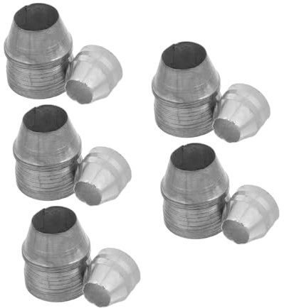 SOPOTUTU 10 Piezas Metal Axe Wedges de Cuñas para Mango de Herramientas Cuñas de Refuerzo de Alta Dureza para Reparación y de Hachas y Diseño Redondo Resistente para Uso Construcción y