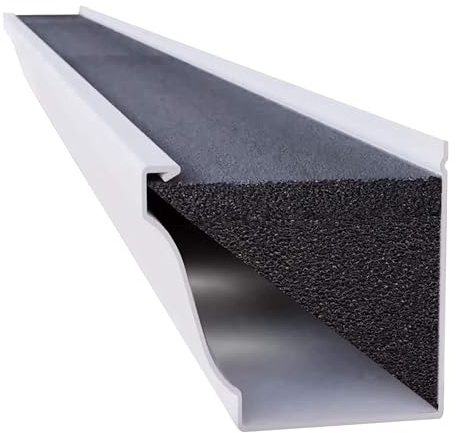GutterStuff EZ Gutter Guard - 6-Inch K Style Foam Gutter Filter Insert with Year Round Leaf Protection & Easy DIY Installation - GSK632-1