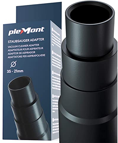 Plemont® Universal Vacuum Hose Adapter for Common Workshop Vacuums - Made in Germany - Vaccuum Hose Adaptor for Grinding Machine, Jigsaw, Circular Saw, Table Saw - Reducer for Vacuum Adapter