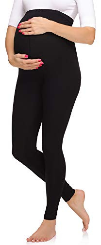 Merry Style Dam Mamma Leggings i Viskos MS10-297 (Svart, XL)