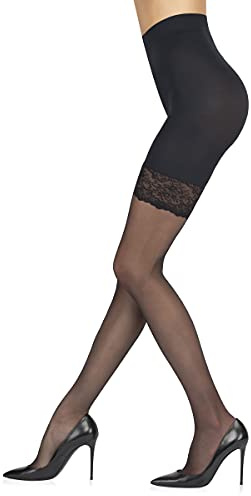 Sarah Borghi Shaper Strumpfhose 20 Den, Stützstrumpfhose Figurformende Bremsende Wirkung, Made in Italy