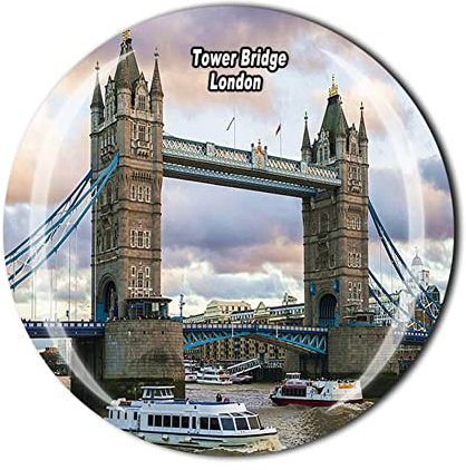 Kühlschrankmagnet, Motiv: Tower Bridge London, England, Großbritannien, Souvenir, Geschenk, Kühlschrank-Magnet-Aufkleber