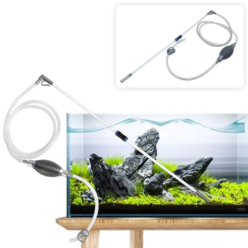 SUAOEO Fish Tank Mini Water Changer,Small Vacuum Syphon Cleaner for Aquarium,3 in 1 Aquarium Gravel Cleaner Pump Sand Kit