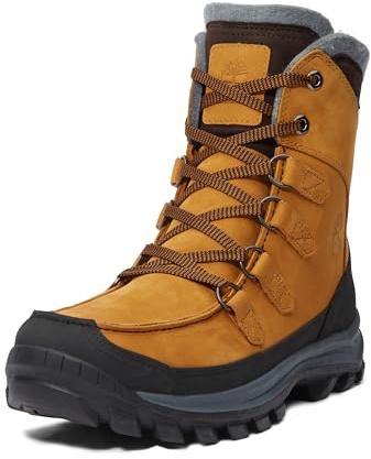 Timberland Herren Chillberg Mid Schnürschuh, wasserdicht, Wanderstiefel, Weizen, Nubuk, 44 EU