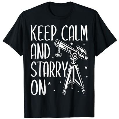 Teleskop Nachthimmel Uhr Sterne Astronomie Liebhaber T-Shirt