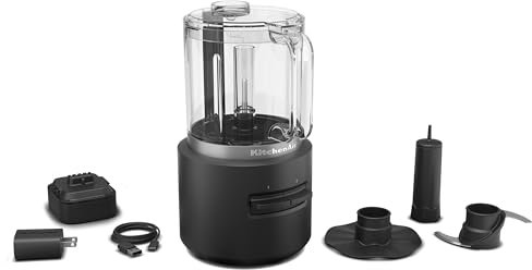 KitchenAid Go™ Cordless Food Chopper - battery included, KFCR531, Black Matte