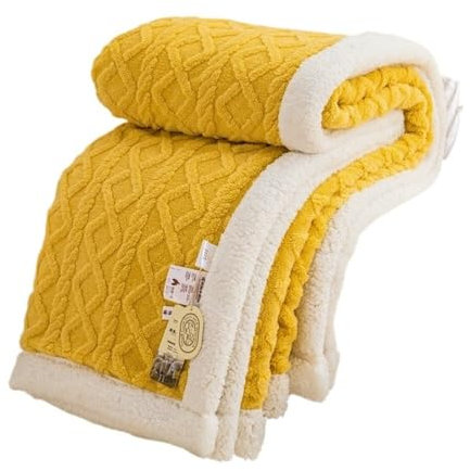 Blanket Warme, Dicke Decken, Flauschige, weiche Korallen-Fleece-Tagesdecke for das Bett, Einzelbett, Doppelbett, Winter-Plüsch, Coraline, pelziger Überwurf Sofadecke (Color : 2, Größe : 180x200cm(71