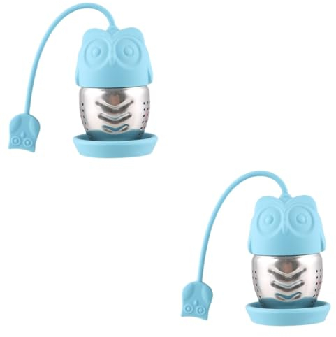 Alipis 2pcs Animal Loose Tea Infuser Silicone Tea Strainer Fine Filter for Loose