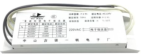 JGGCKNOGG Reattore elettronico a Tubo H Universale 24W 36W 40W 55W raddrizzatore for Lampada Fluorescente AC220V 1 Uscita 2G11A (Size : 36-55W Universal)