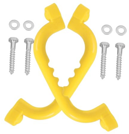 MOLUCKFU 2stücke Sicherheitsgriff Für Spielplatz rutschfeste Kunststoff Griffe Junge Mädchen Outdoor Greifen Geeignet Für Klettergerüste Und Spielgeräte