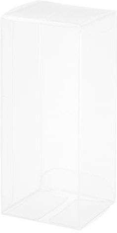 sourcing map Kunststoff-Einzelhandelsboxen, 41 x 43 x 103 mm, mit Schutzfolie, für Süßigkeiten, Kekse, Weihnachten, Hochzeit, Party, transparent, 30 Stück