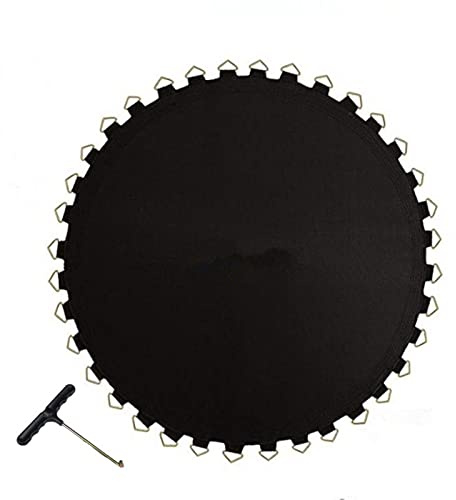 Trampoline spring, Trampoline accessories,Trampoline Replacement Jumping Mat, High Elastic Round Frame Outdoor Rechange Bounce Mat with Metal V-Hooks, Resistant Garden Trampoline Jumping Mat