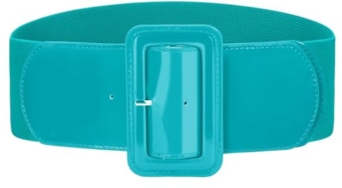 VONMELLI Breiter Elastischer Vintage Damen Gürtel - Dehnbarer Modischer Taillengürtel für Kleid