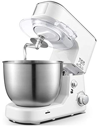 KHYTEBV Amasadora, batidora de Pedestal, batidora de Alimentos con Cabezal inclinable de 5 l y 1000 W, batidora eléctrica de Cocina con Gancho para Masa, batidor y Varillas, Color Rosa