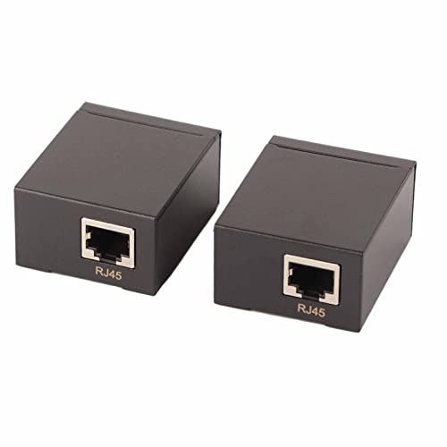 Naroote Ricevitore Trasmettitore Extender VGA CAT‑5/6 Cavo Ethernet per la Trasmissione del Segnale Video Ad Alta Definizione per KYV e Display a Grande Schermo
