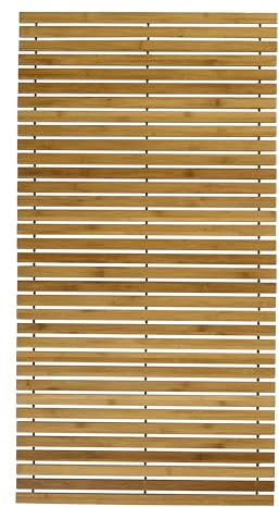Kleine Wolke Badematte aus Bambus Level Natur 50 x 80 cm | Rutschhemmende Unterseite, für Fußbodenheizung, Bambus