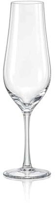 Crystalex Champagne Flute Set of 6, Crystal Champagne Glasses Stemware for Prosecco, Mimosas or Cocktails, Flutes 100% Lead-Free (170 ML)